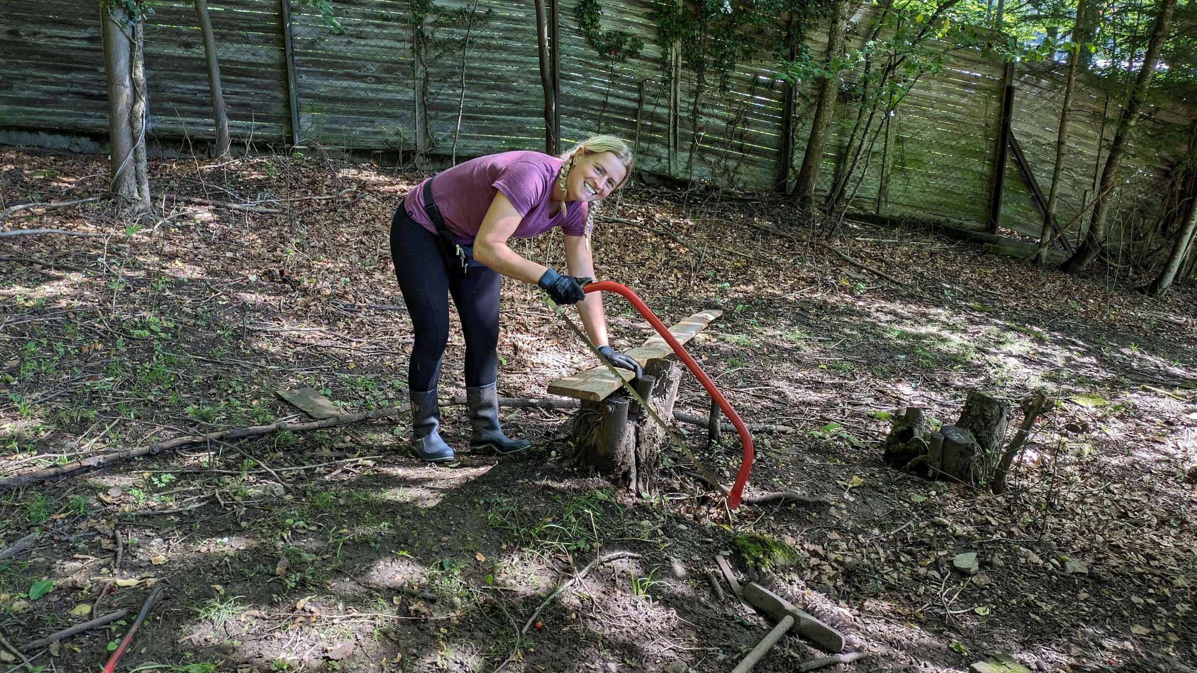 Maintenance in Machynlleth, Wales